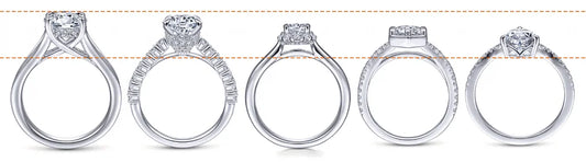 Low Profile vs. High Profile Diamond Engagement Rings