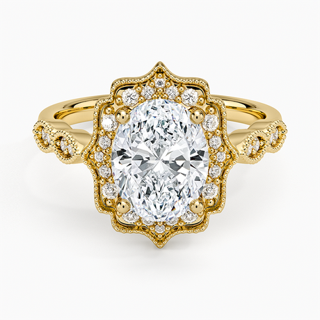 Cadenza Halo Diamond Ring