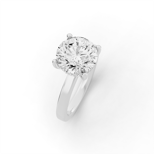 Bridal Hidden Halo No Dia on Shank PG46 - Center Round Cut