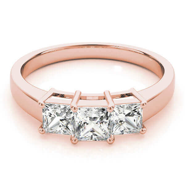 3 Stone Princess Diamond Ring 