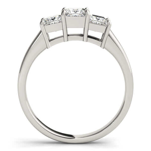 3 Stone Princess Diamond Ring