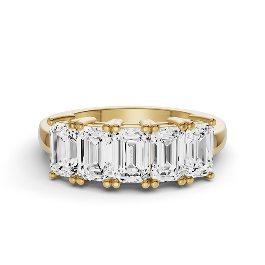 LG EM - Five Stone Basket Setting Ring