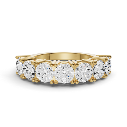LG RD Seven Stone Rings - Flat Shank Settings