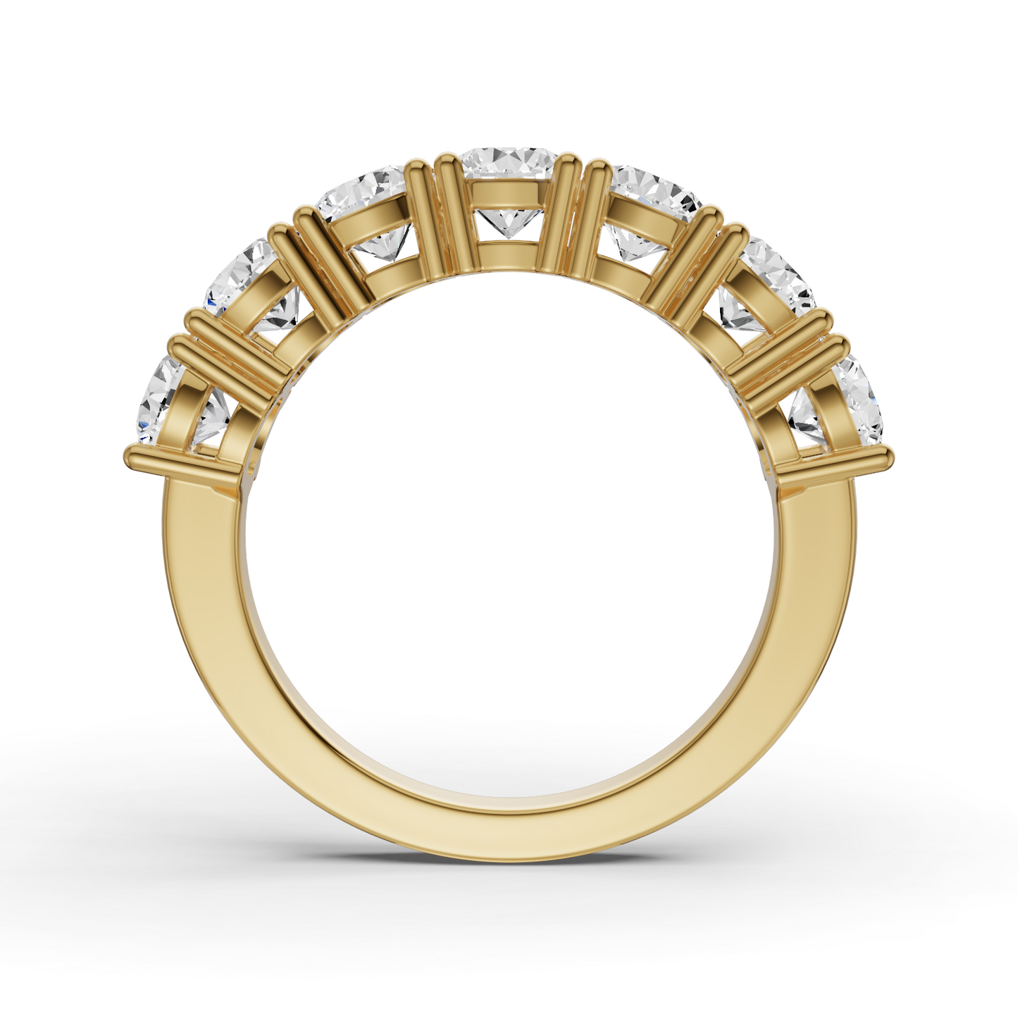 LG RD Seven Stone Rings - Flat Shank Settings