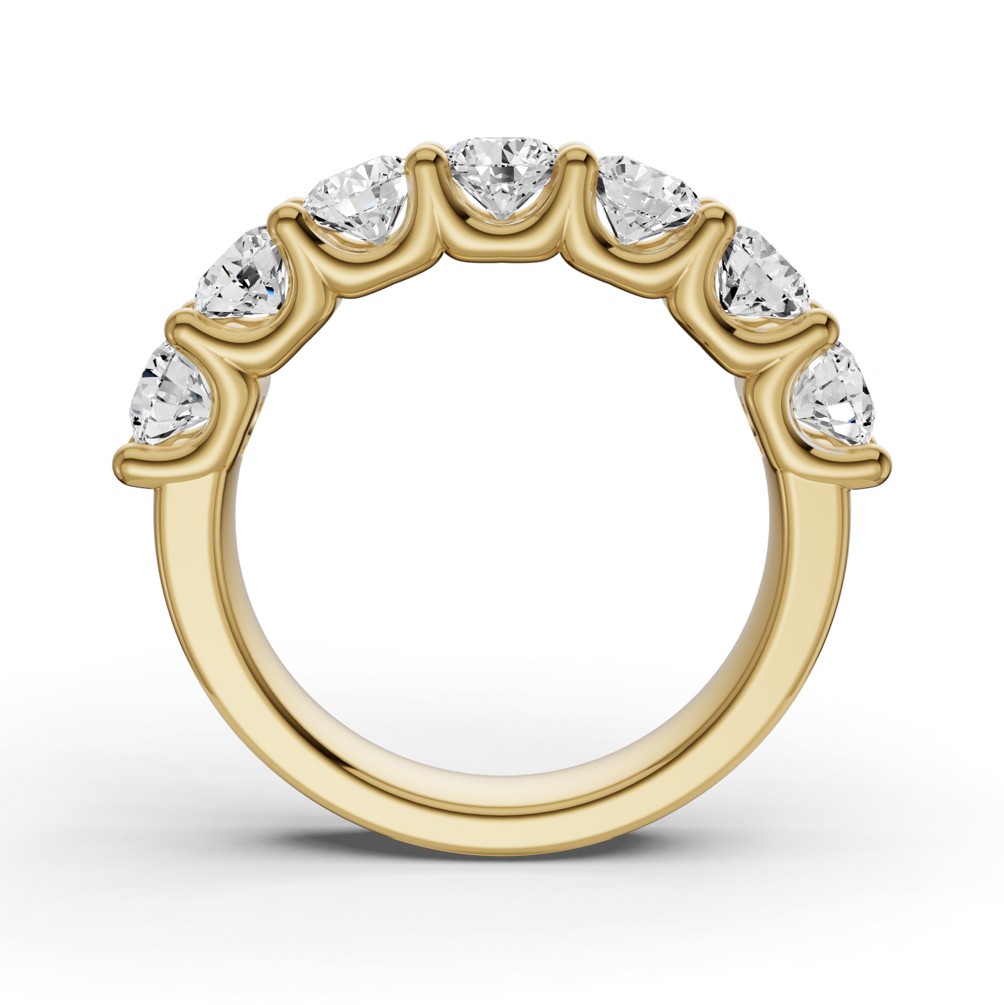 LG RD Seven Stone Ring With U Prong Setting