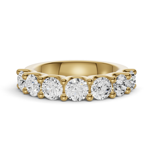 LG RD Seven Stone Ring With U Prong Setting