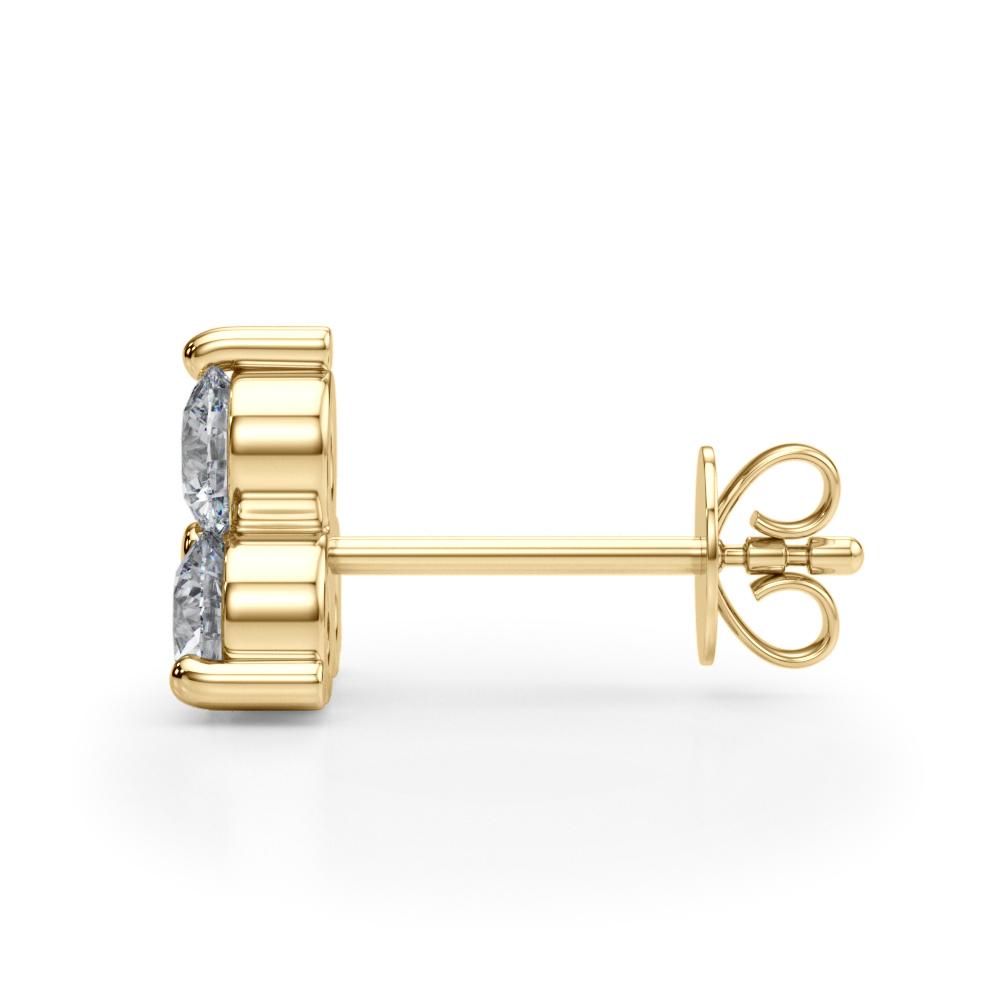 1 ct. tw. Lab Diamond 3-Stone Studs