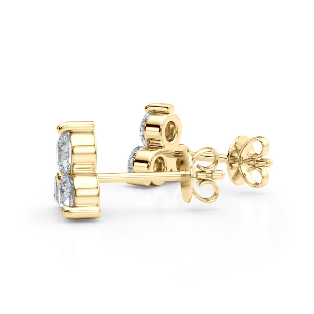 1 ct. tw. Lab Diamond 3-Stone Studs