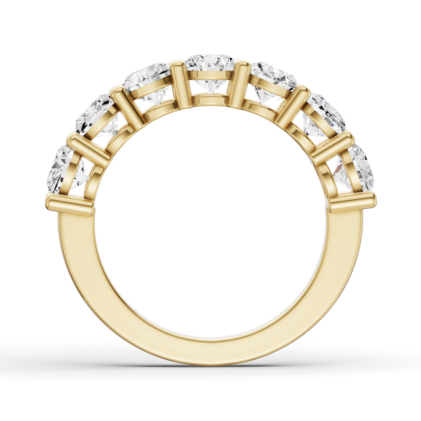 LG RD Seven Stone Rings - Share Prong Settings
