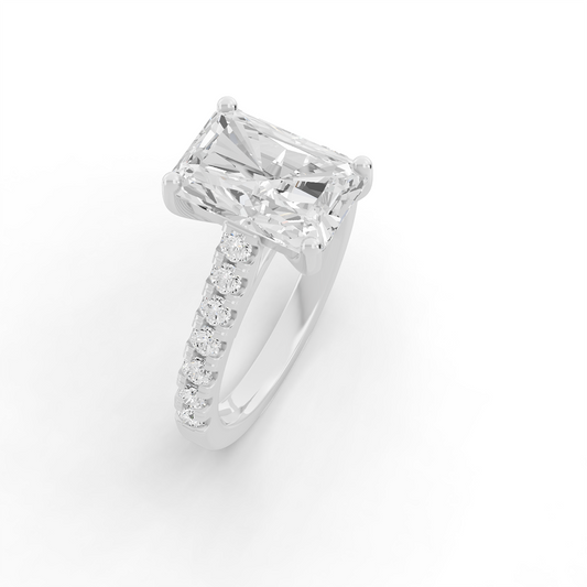 Bridal Cathedral Hidden Halo Dia on Shank PG45 - Center Radinat Cut