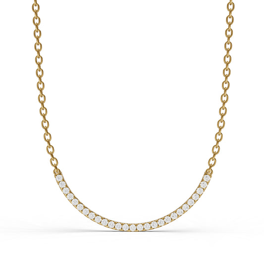 W Round Lab Grown Diamond Smiley Pendant