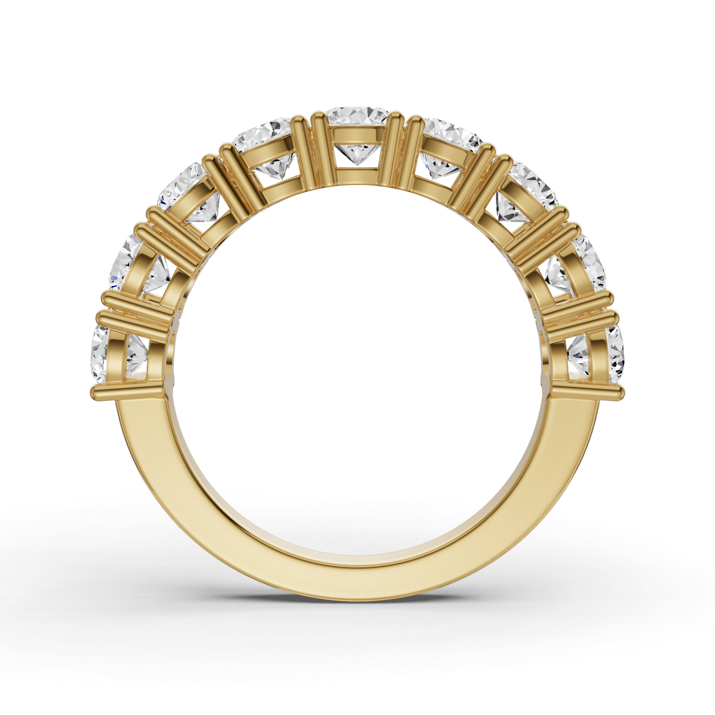LG RD Nine Stone Rings - Flat Shank Settings