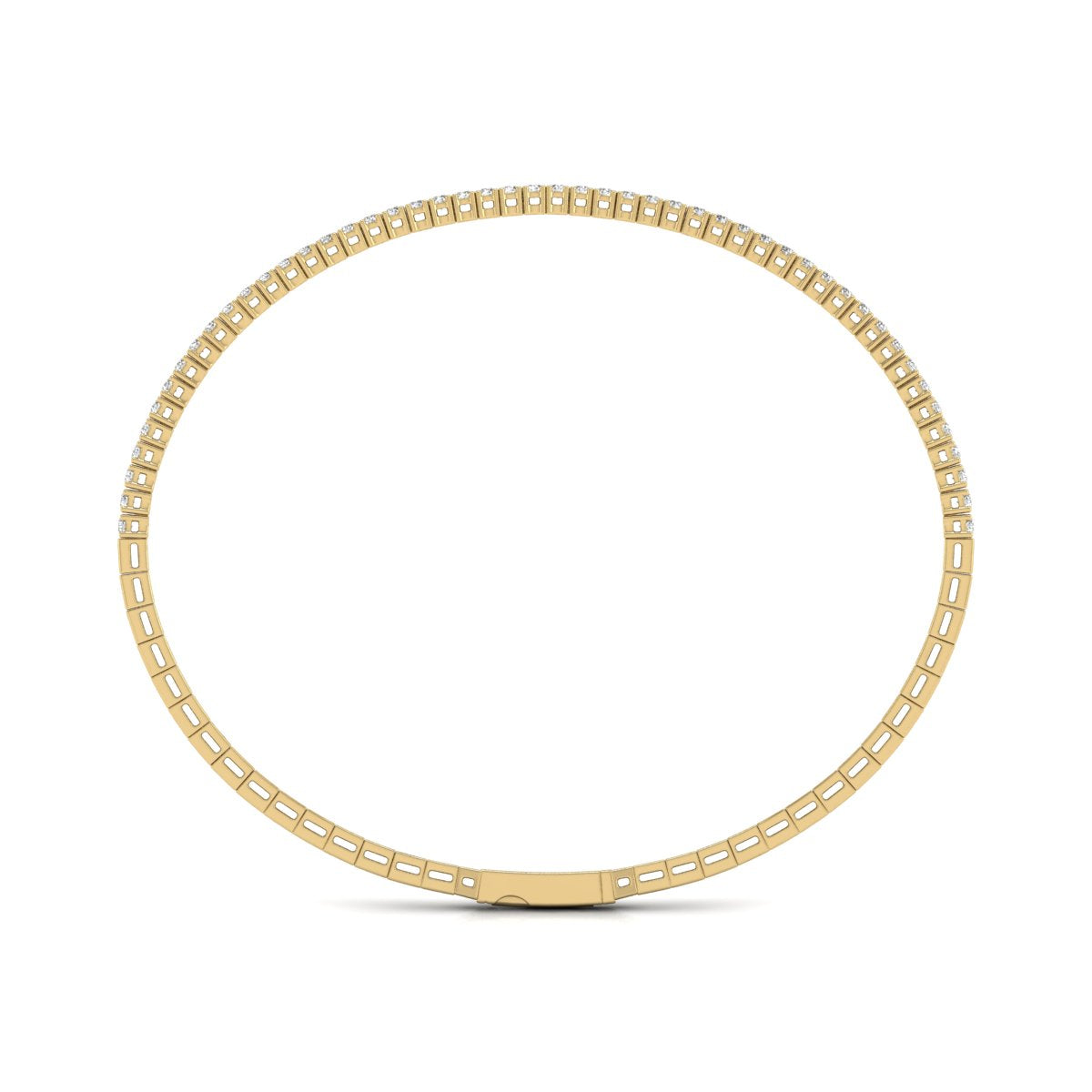 Flexible Lab Grown Diamond Bangle