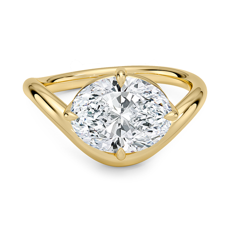 Silhouette Solitaire Ring