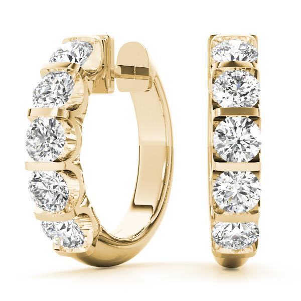 2 ct. tw. Bar Set Lab-Grown Diamond Hoop Earrings
