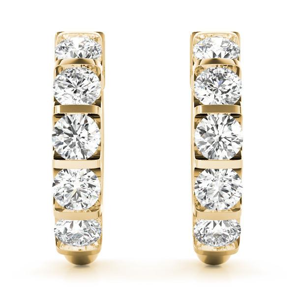 2 ct. tw. Bar Set Lab-Grown Diamond Hoop Earrings