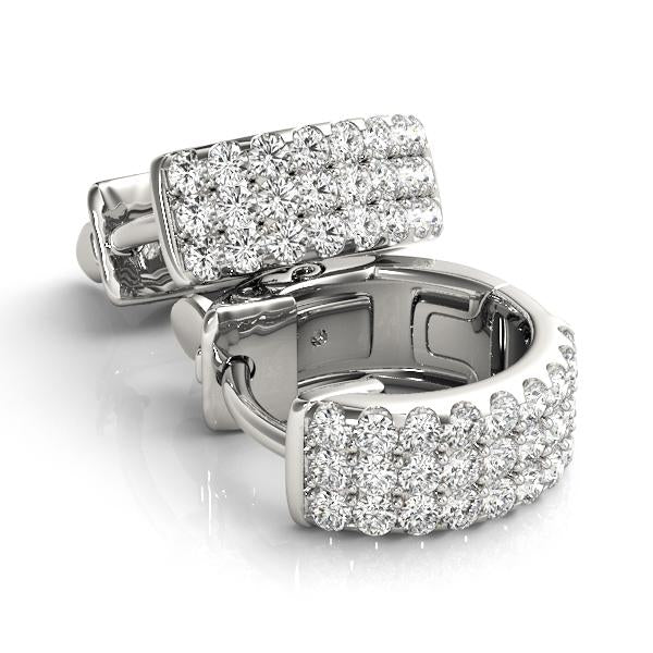 3-Row Lab Grown Diamond Huggies