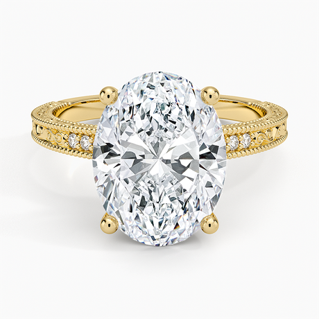 Hudson Engraved Diamond Ring