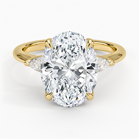 Petite Fleur Three Stone Diamond Ring