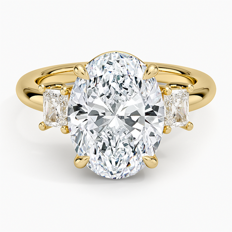 Helena Radiant-Cut Three Stone Diamond Ring (3/8 ct. tw.)