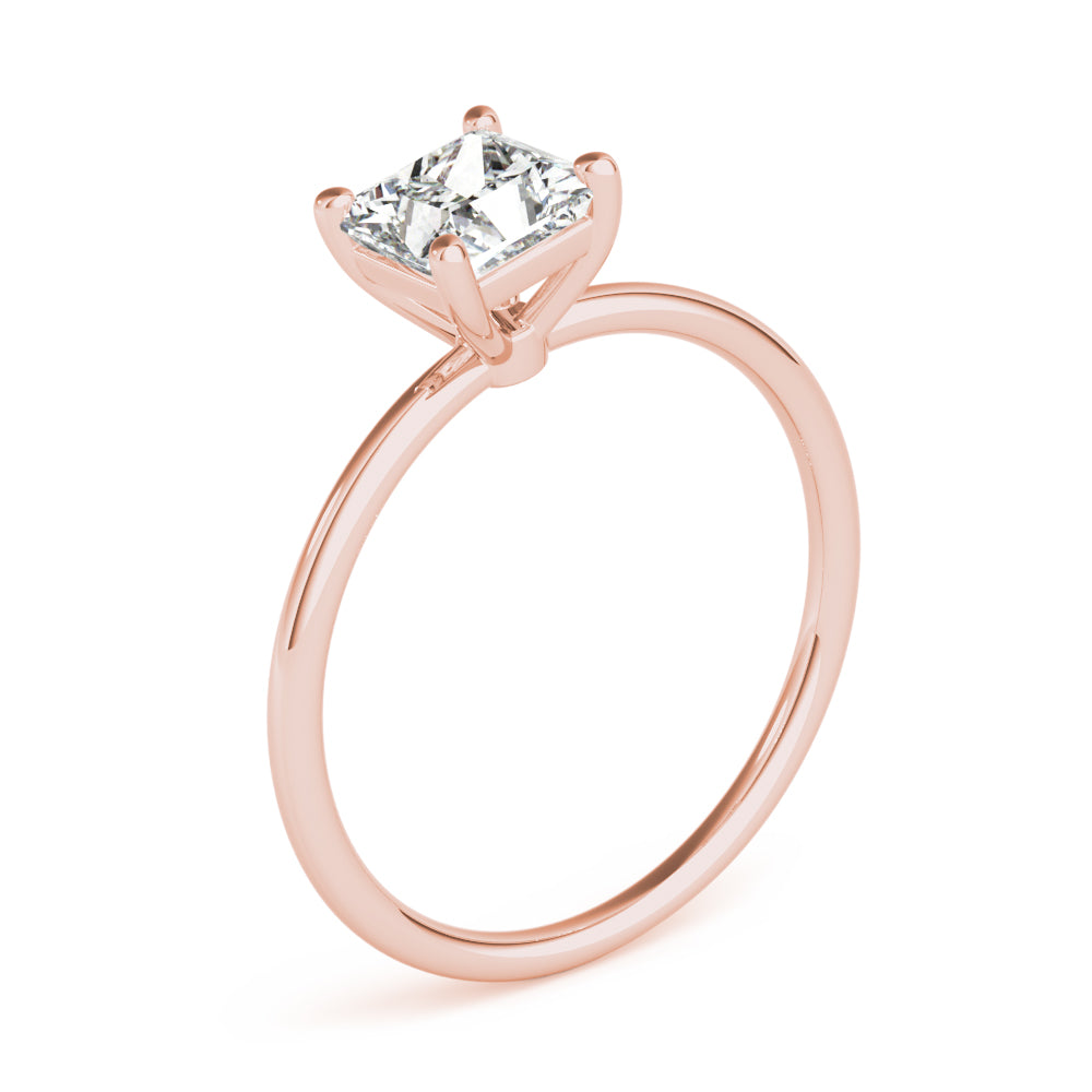 3 Carat Solitaire Princess Lab Grown Diamond Engagement Ring for Women | 14K Gold | F-G Color, VS-SI Clarity | Luxury Collection | 30 Day Free Return