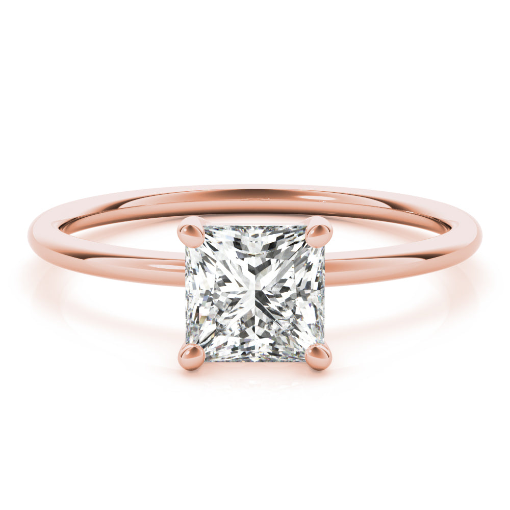 3 Carat Solitaire Princess Lab Grown Diamond Engagement Ring for Women | 14K Gold | F-G Color, VS-SI Clarity | Luxury Collection | 30 Day Free Return