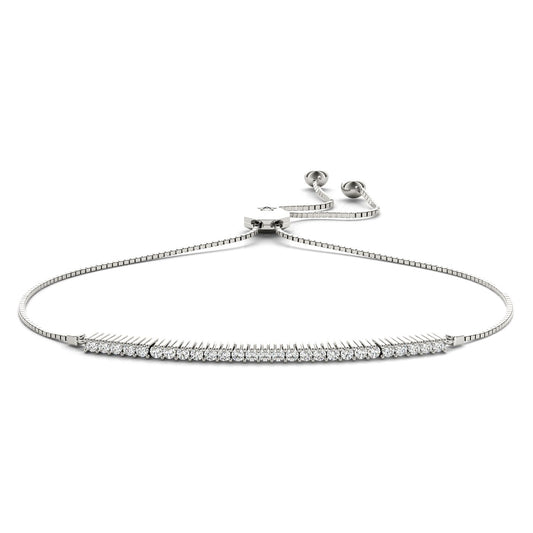 Lab-Grown Diamond Single Row Bolo Bracelet
