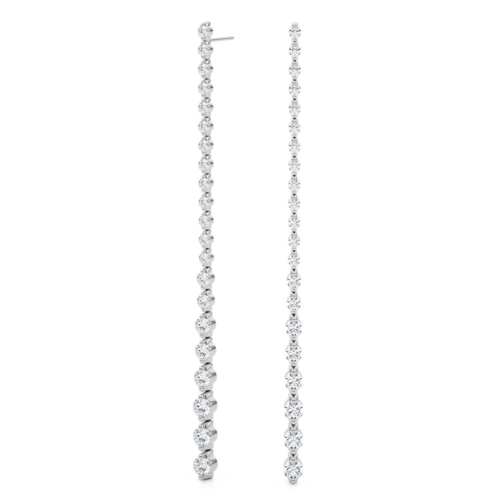 Lab Diamond Gradient Drop Earrings