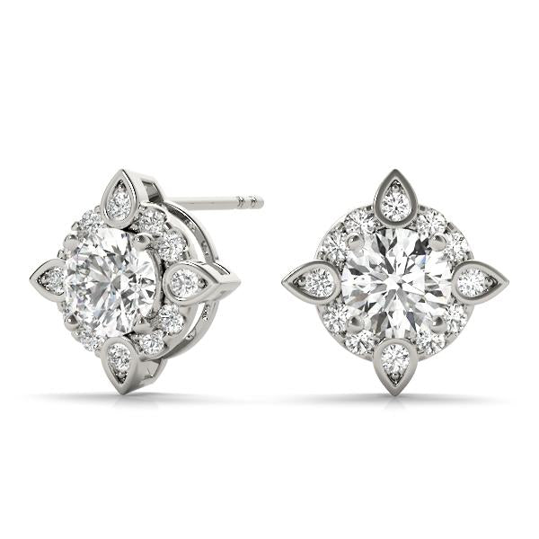 Lab Grown Diamond Halo Studs