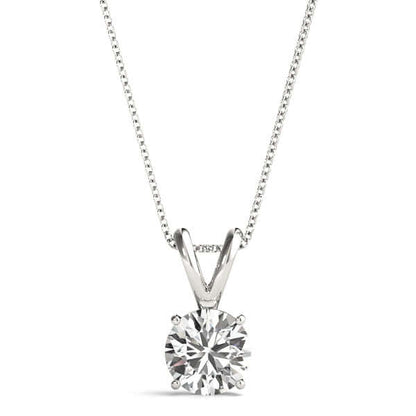 Diamond Solitaire Pendant Necklace