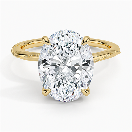 Adorned Camellia Milgrain Diamond Ring