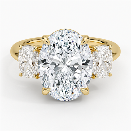 Luxe Faye Elongated Cushion Three Stone Diamond Ring (1 ct. tw.)