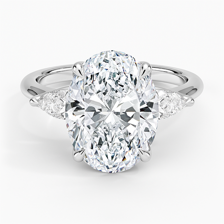 Fleur Three Stone Diamond Ring