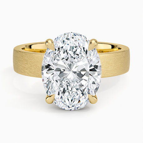 Peyton 4mm Satin Finish Solitaire Ring