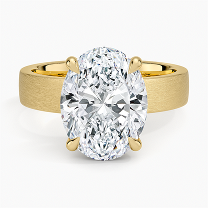 Peyton 4mm Satin Finish Solitaire Ring