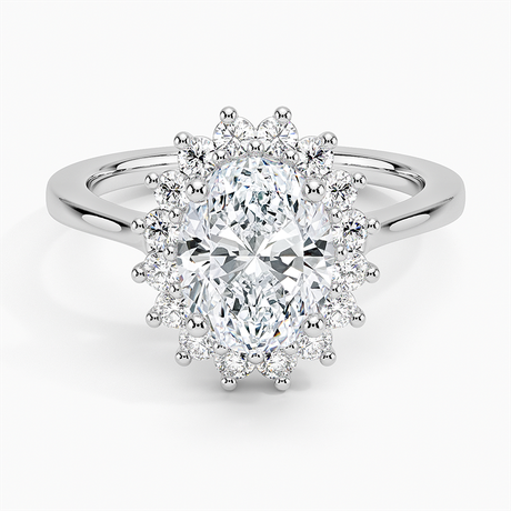 Sunburst Halo Diamond Ring (1/4 ct. tw.)