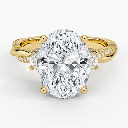 Petite Twisted Vine Three Stone Diamond Ring (2/5 ct. tw.)