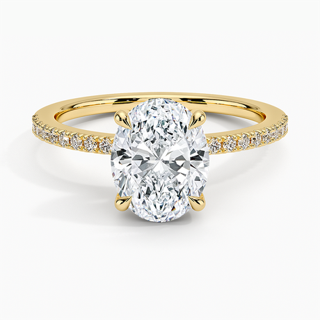 Perfect Fit Half Coverage Hidden Halo Diamond Ring (1/5 ct. tw.)