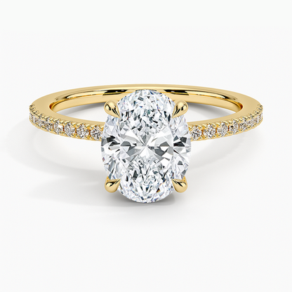 Perfect Fit Half Coverage Hidden Halo Diamond Ring (1/5 ct. tw.)