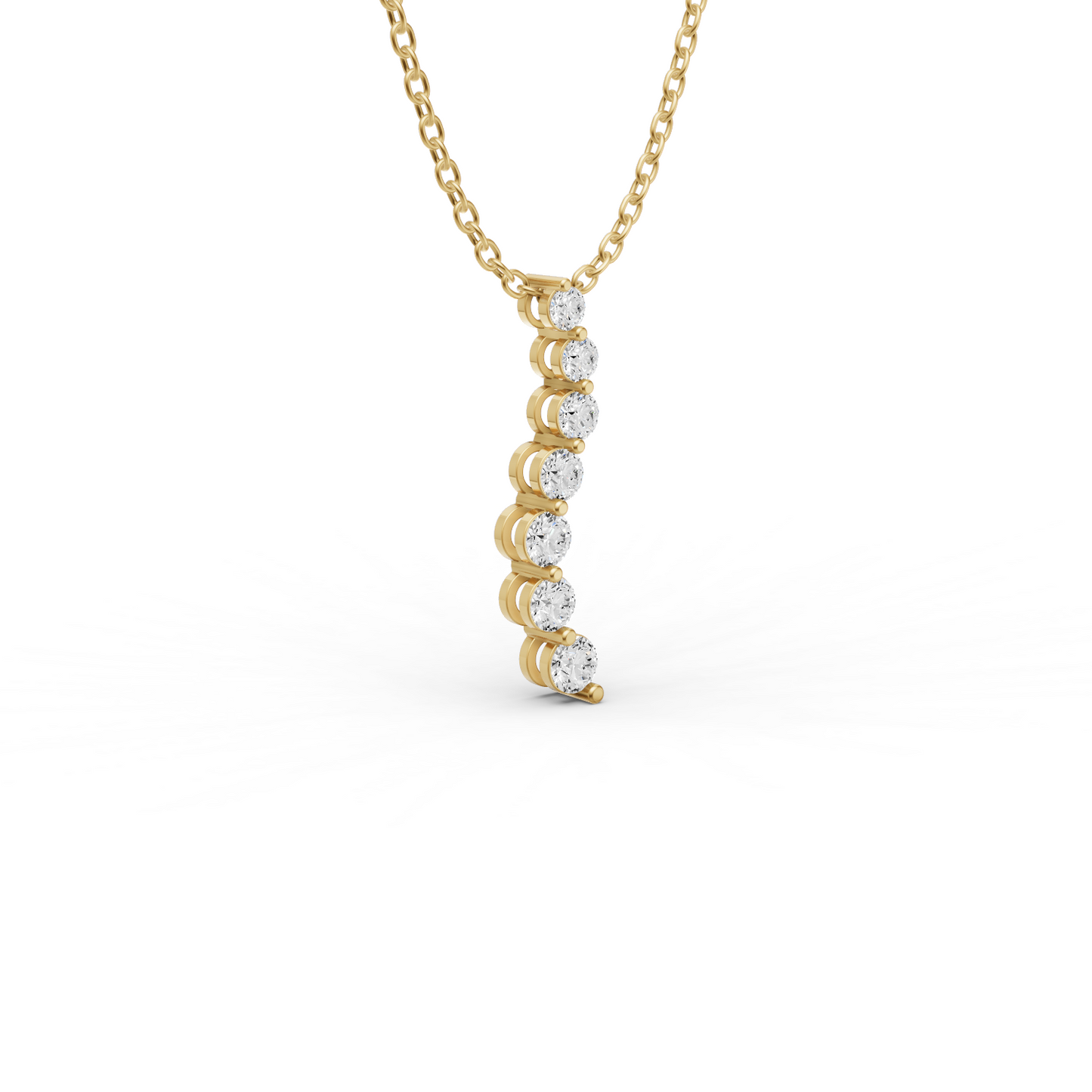 W Lab Grown Diamond Journey Pendant