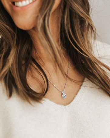 Solitaire Pendant Necklace