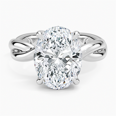 Hazel Twist Solitaire Diamond Ring
