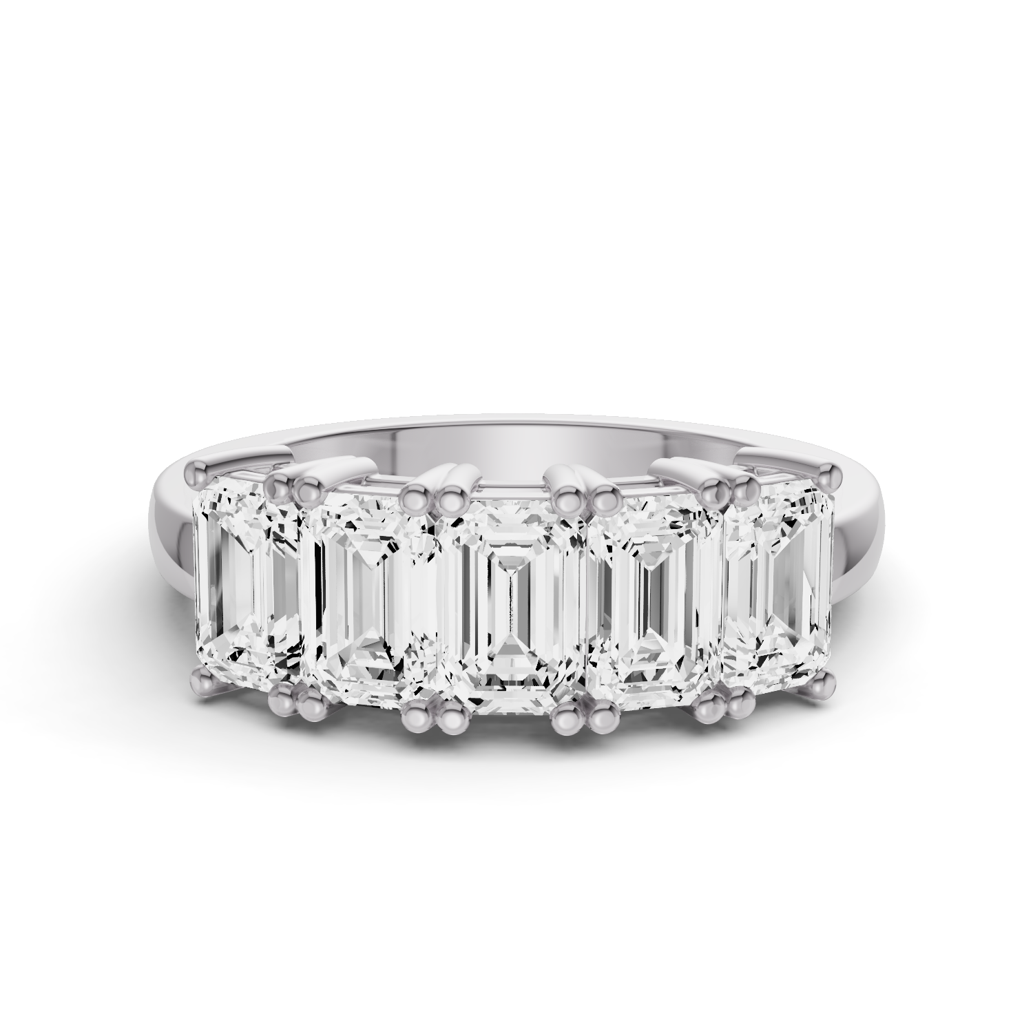 LG EM - Five Stone Basket Setting Ring