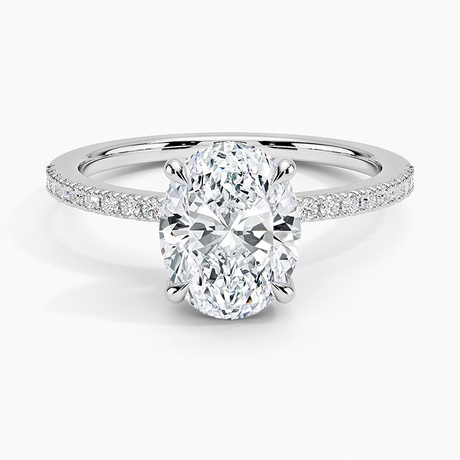 Perfect Fit Half Coverage Hidden Halo Diamond Ring (1/5 ct. tw.)