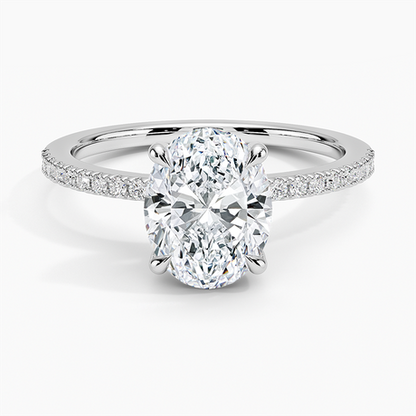 Perfect Fit Half Coverage Hidden Halo Diamond Ring (1/5 ct. tw.)