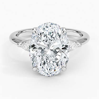 Petite Fleur Three Stone Diamond Ring