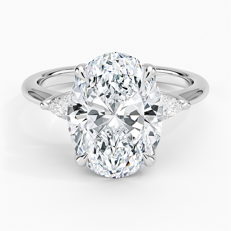Petite Fleur Three Stone Diamond Ring