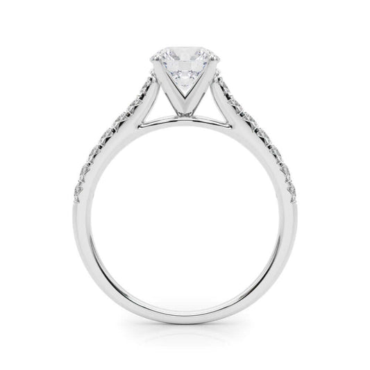 2 Carat Round Lab Grown Diamond Engagement Ring