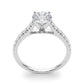 2 Carat Round Lab Grown Diamond Engagement Ring