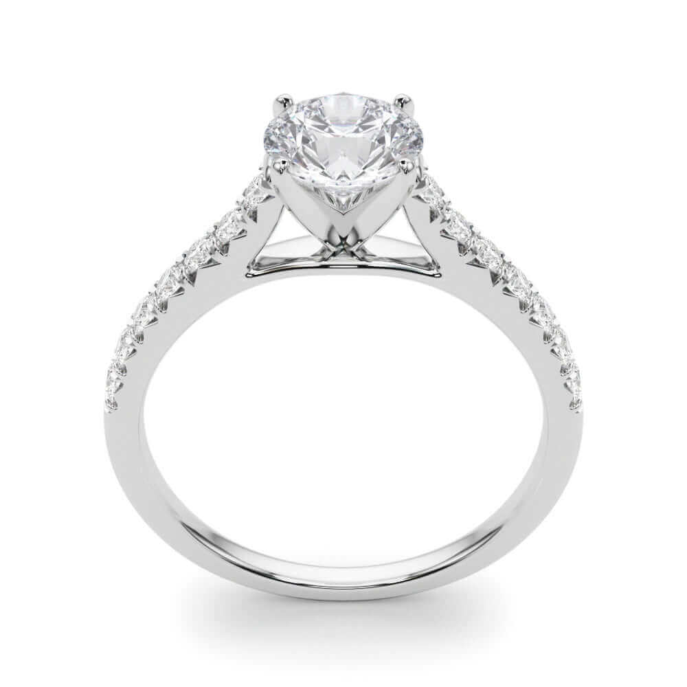 2 Carat Round Lab Grown Diamond Engagement Ring